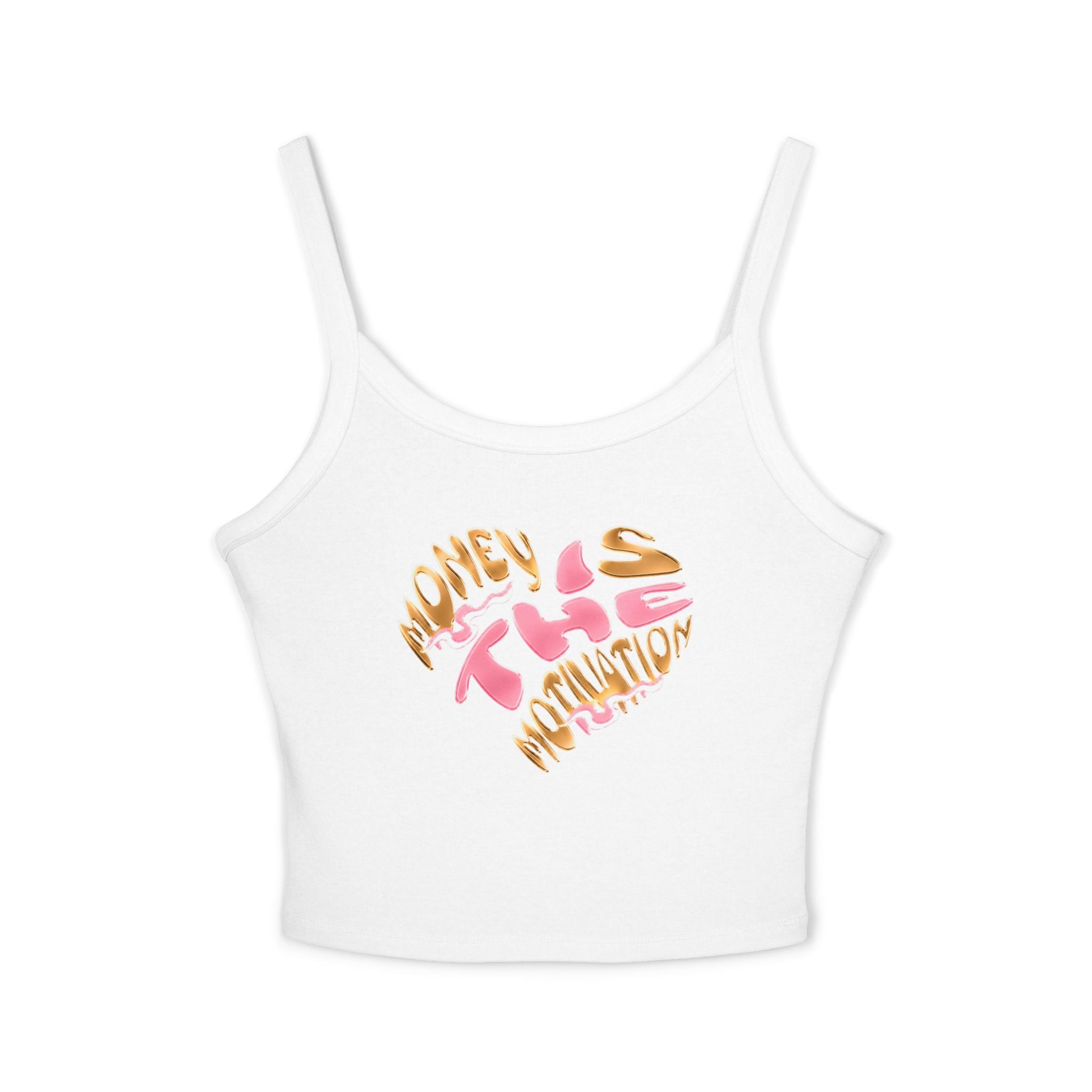 Honey Lips Spaghetti Strap Tank — Cute Graphic Crop Top for Women