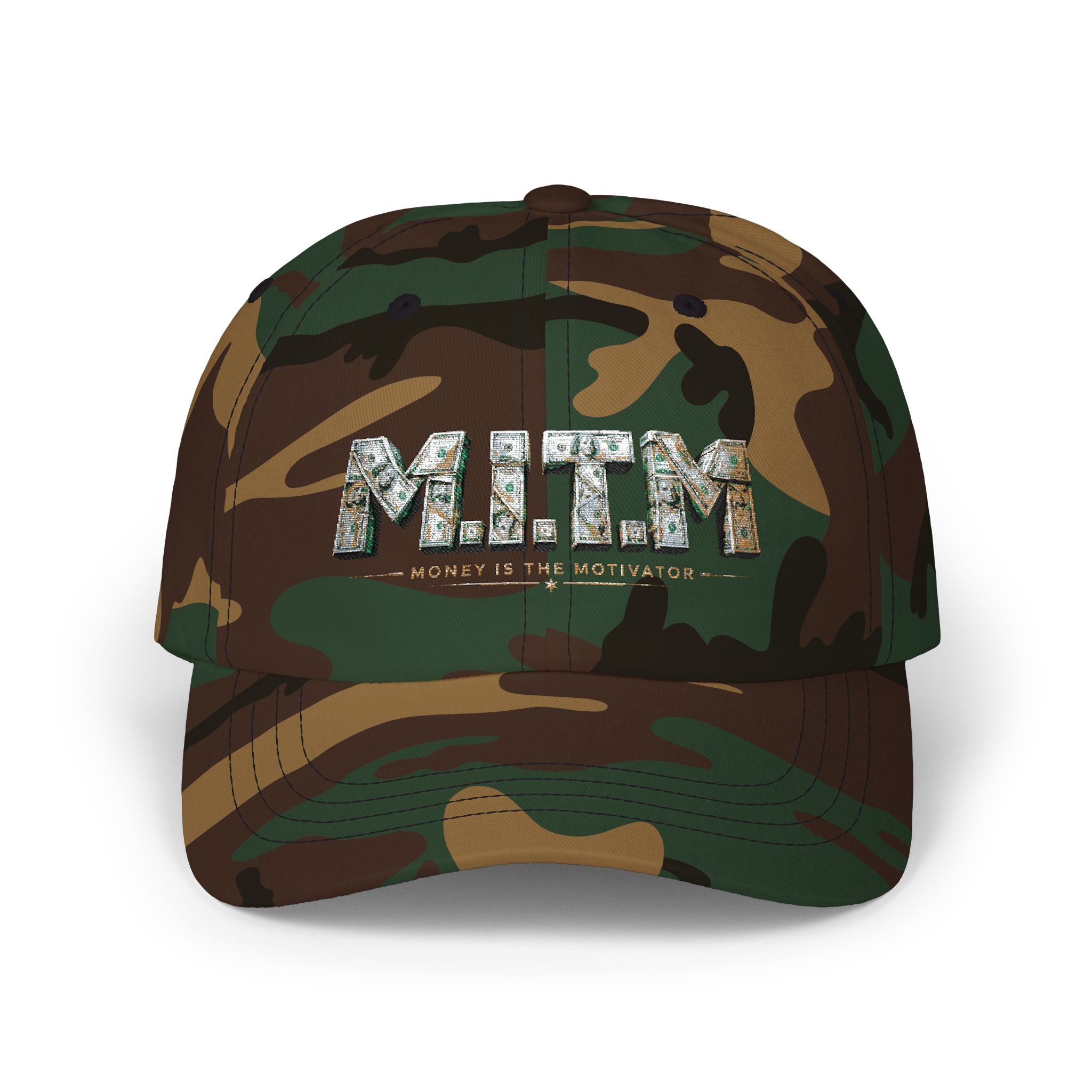 Dad Cap — 'M.I.T.M. (Money Is The Motivator)' Embroidered Baseball Hat
