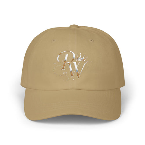 Dad Cap with Distressed Gold Monogram 'RW' – Classic Baseball Hat