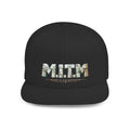 M.I.T.M. Floral Snapback Hat — White Flat-Bill Trucker Cap