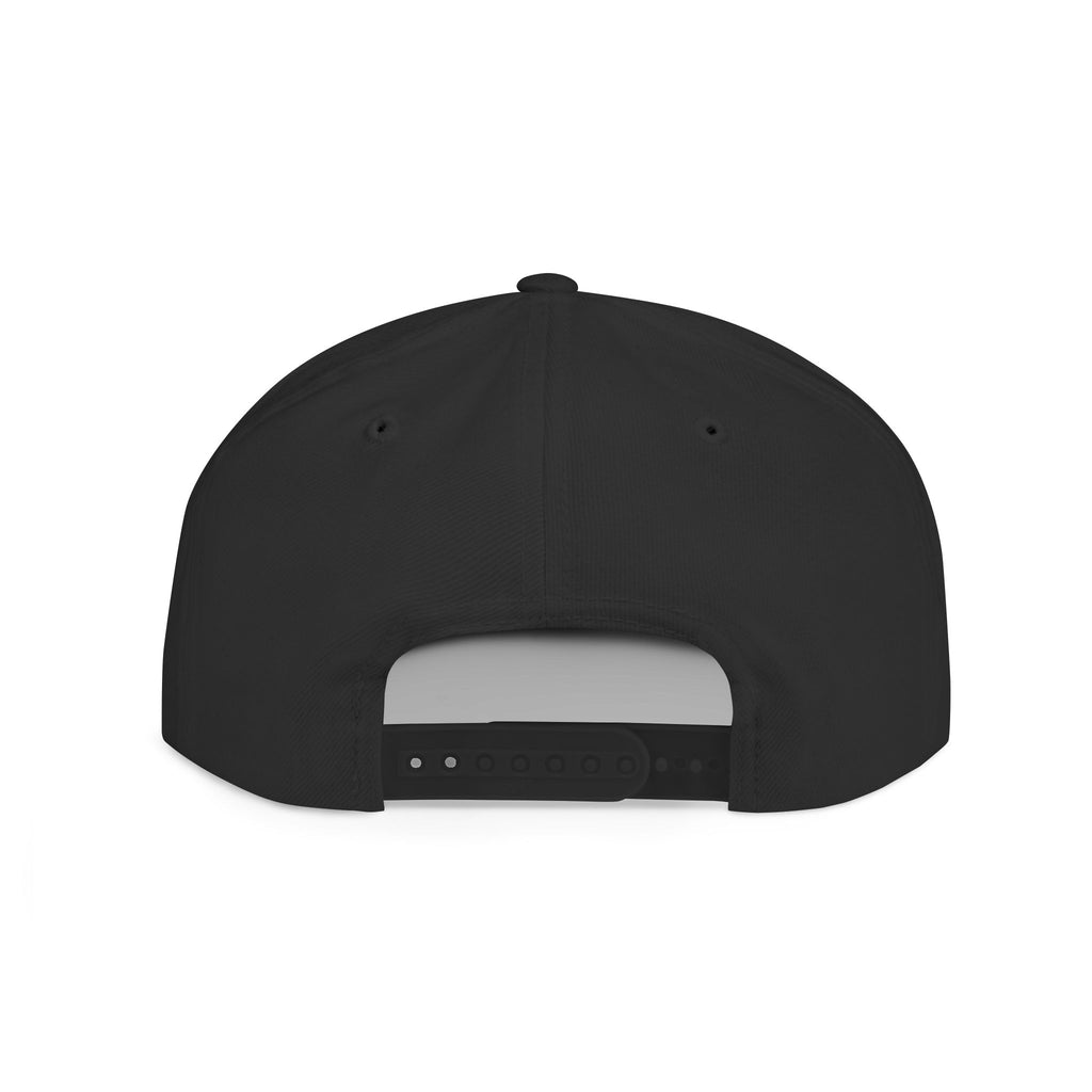 M.I.T.M. Floral Snapback Hat — White Flat-Bill Trucker Cap