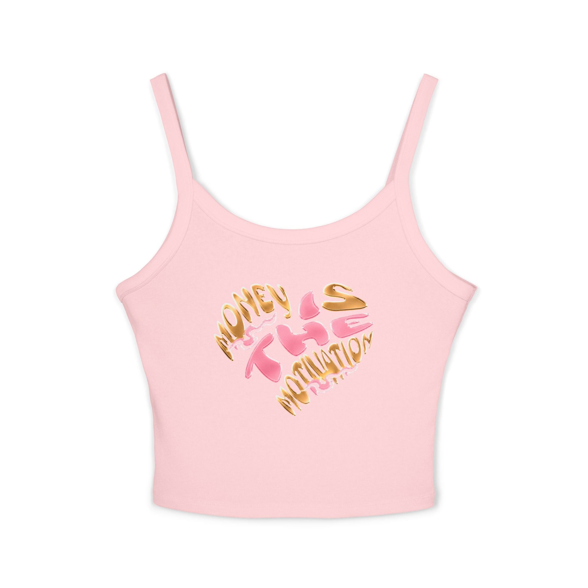 Honey Lips Spaghetti Strap Tank — Cute Graphic Crop Top for Women