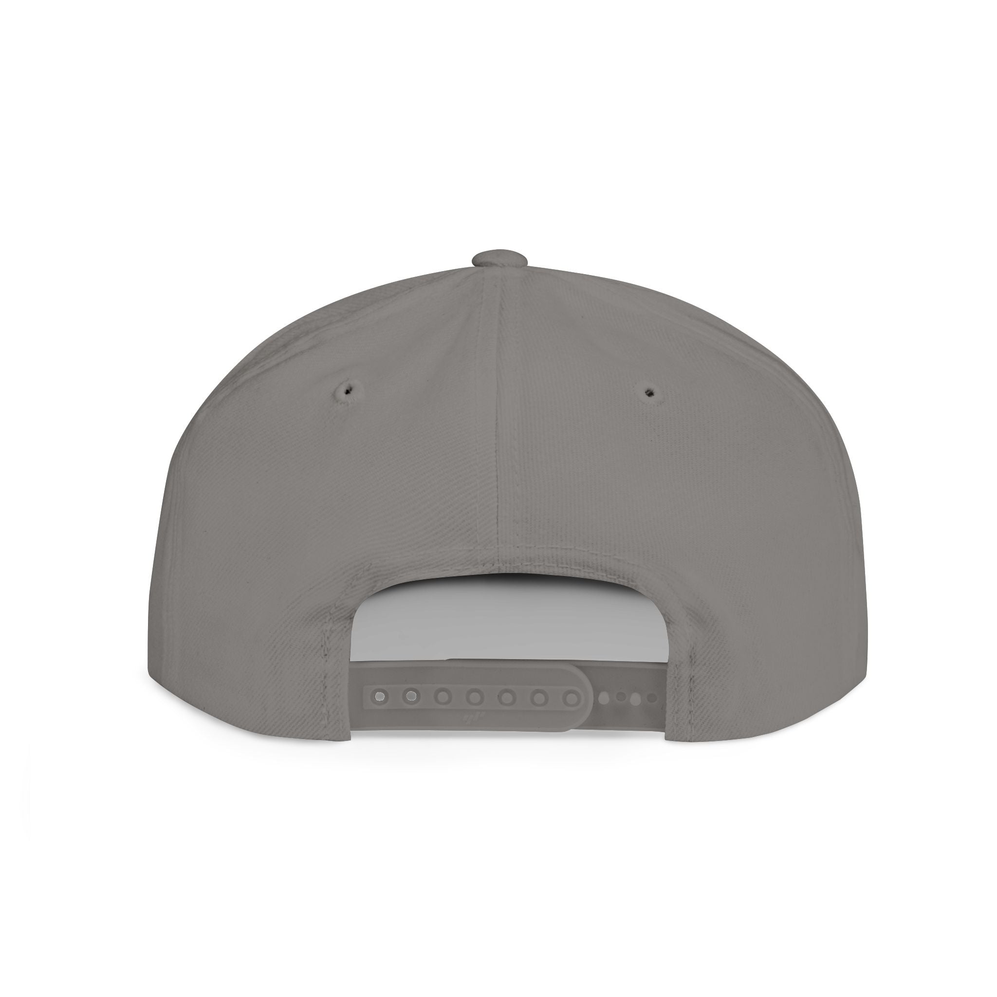 M.I.T.M. Floral Snapback Hat — White Flat-Bill Trucker Cap
