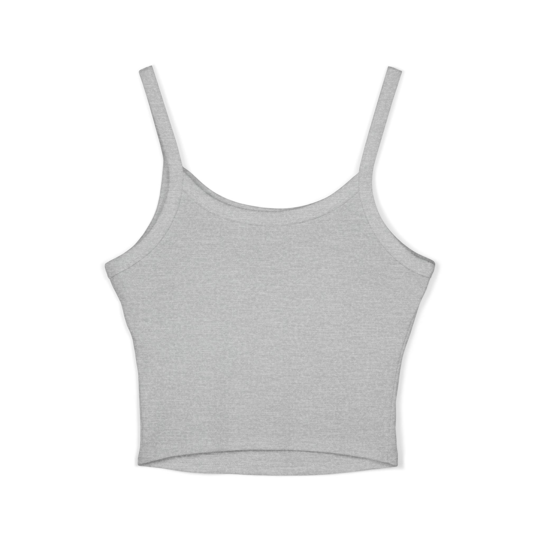 M.I.T.M. Spaghetti Strap Tank Top — Minimal Logo Crop Top for Women