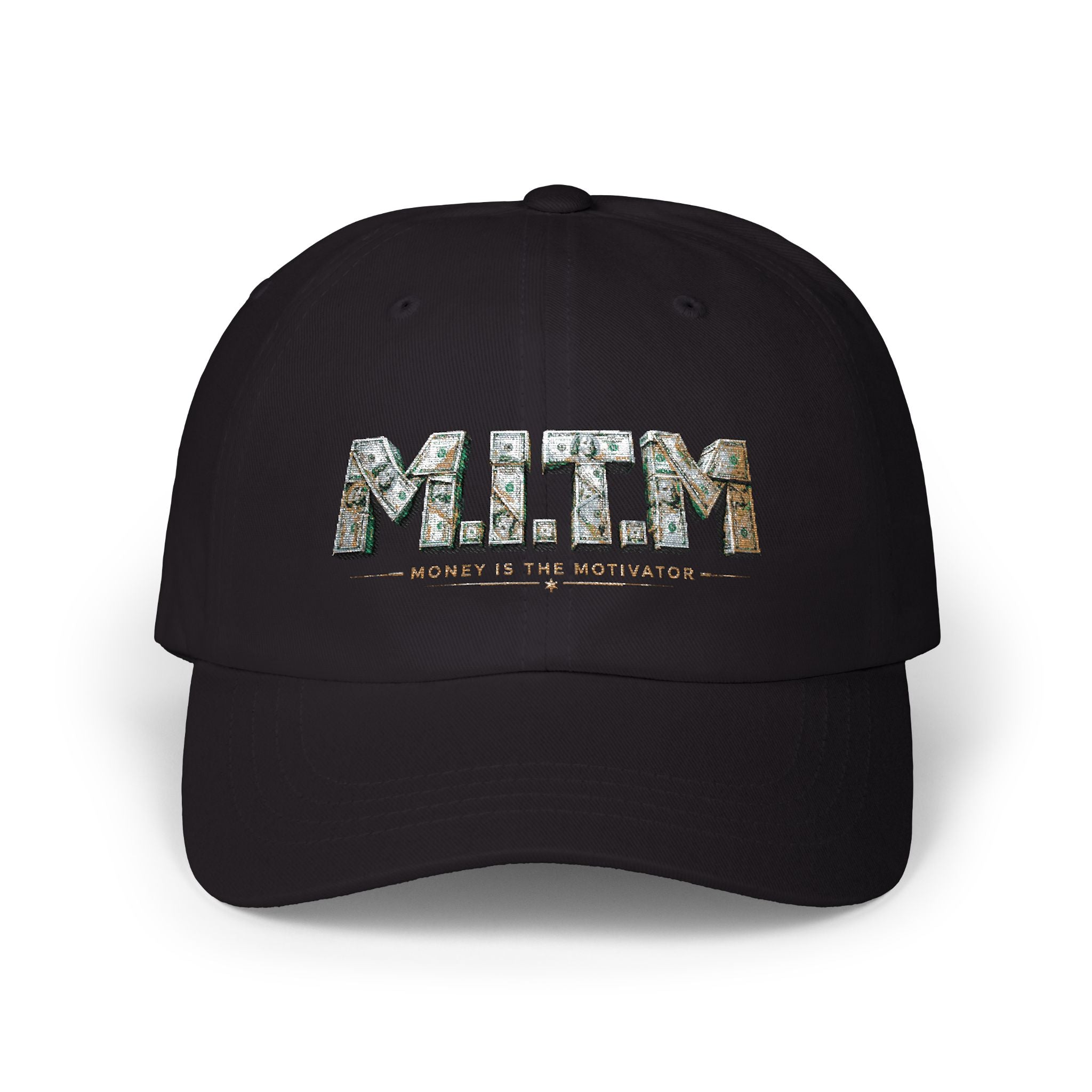 Dad Cap — 'M.I.T.M. (Money Is The Motivator)' Embroidered Baseball Hat