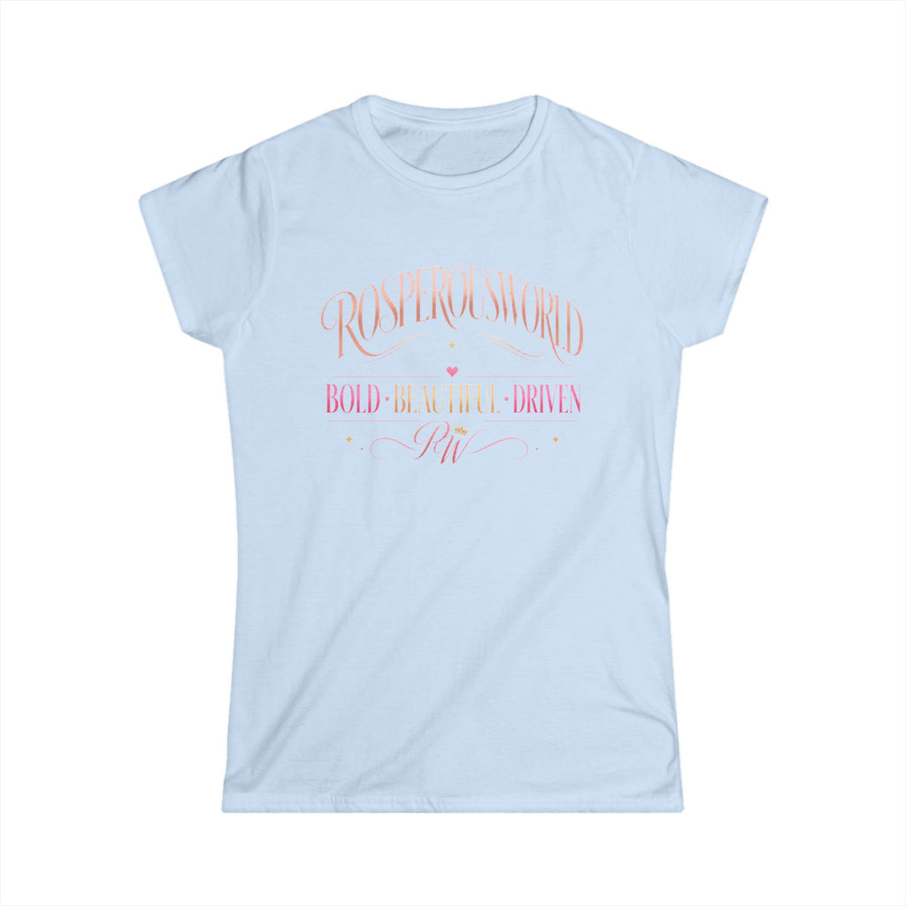 Inspirational Women's Tee — "Running to a New World: Bold, Brave, Driven"