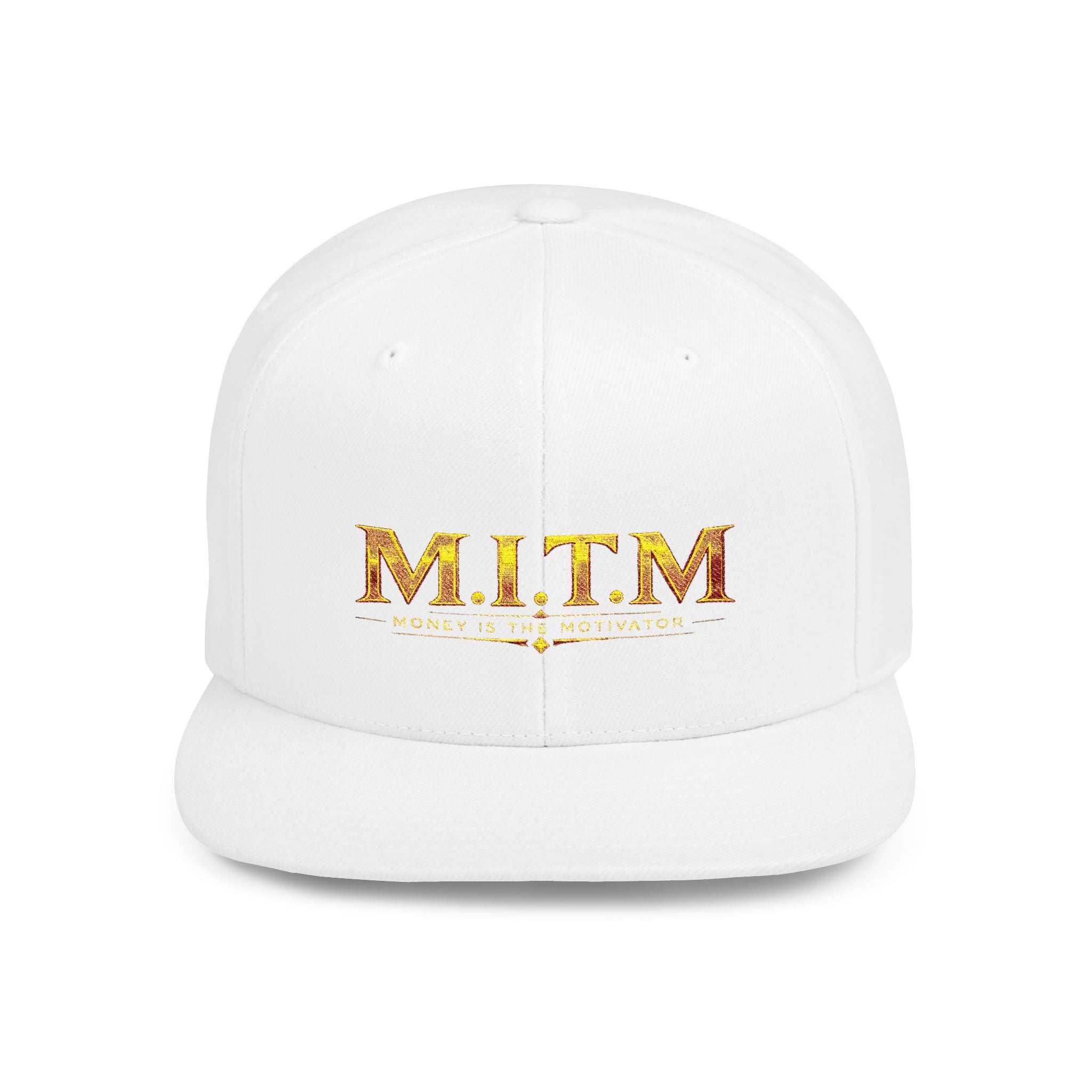 M.I.T.M. Gold Foil Flat Bill Snapback Hat
