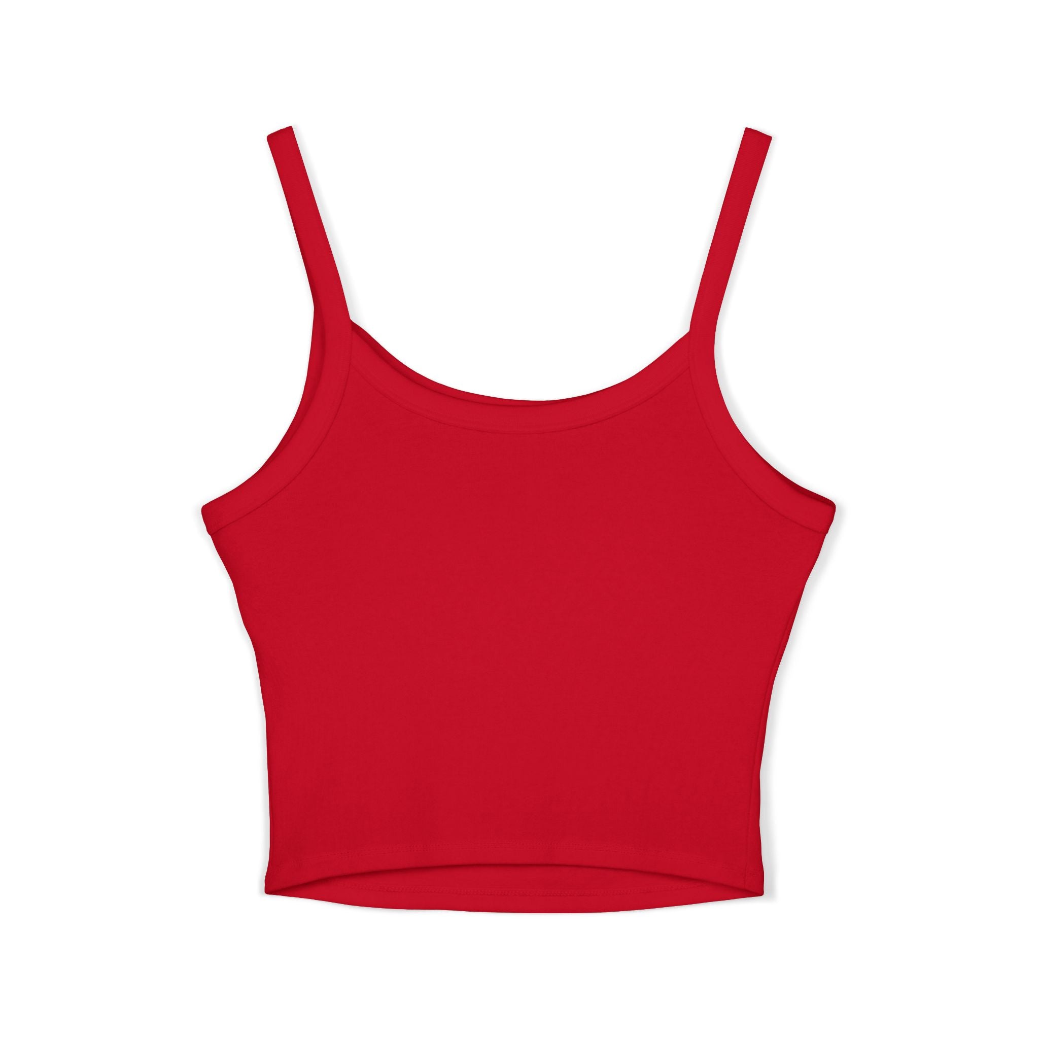 M.I.T.M. Spaghetti Strap Tank Top — Minimal Logo Crop Top for Women