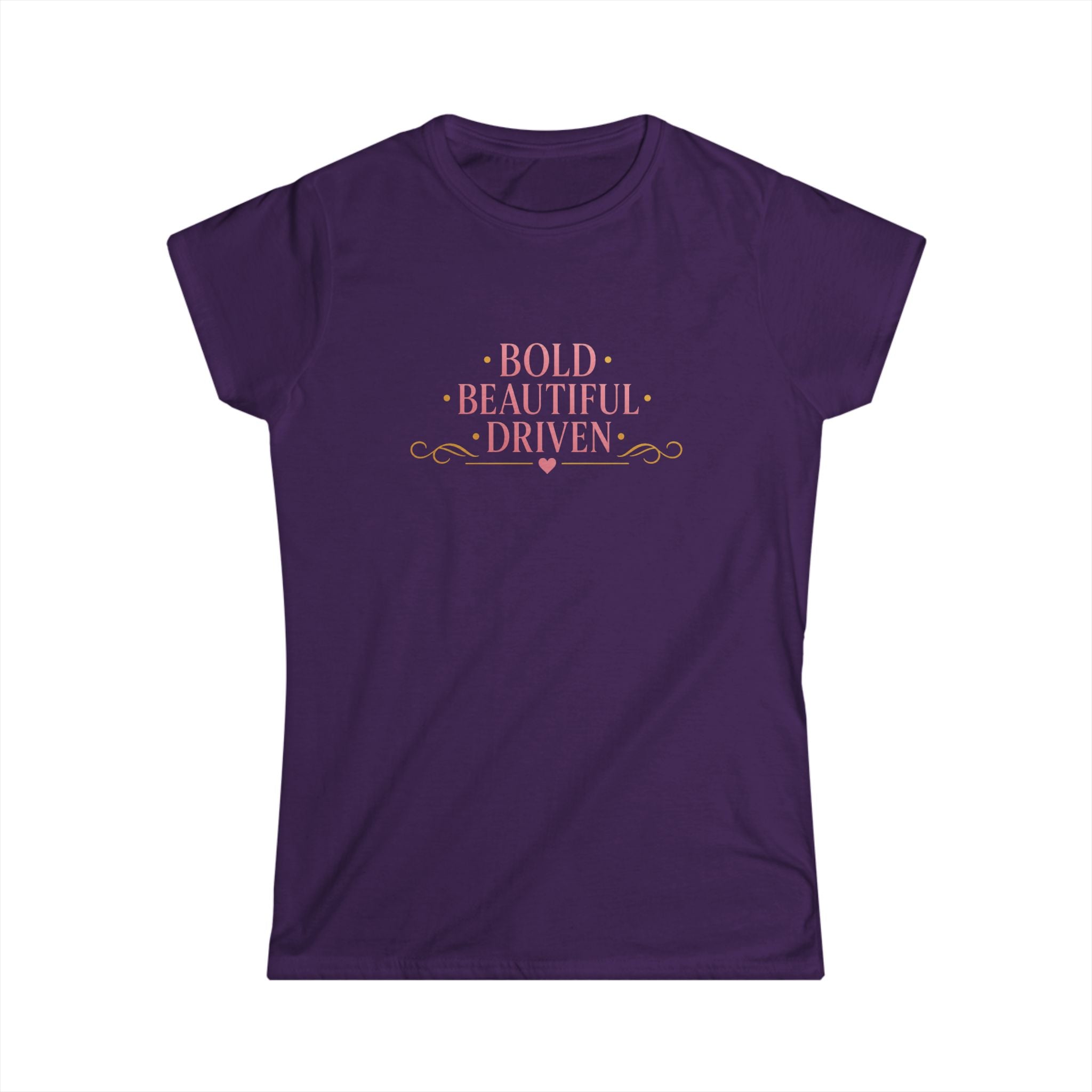 Bold • Beautiful • Driven Women's T‑Shirt — Feminine Motivational Graphic Tee