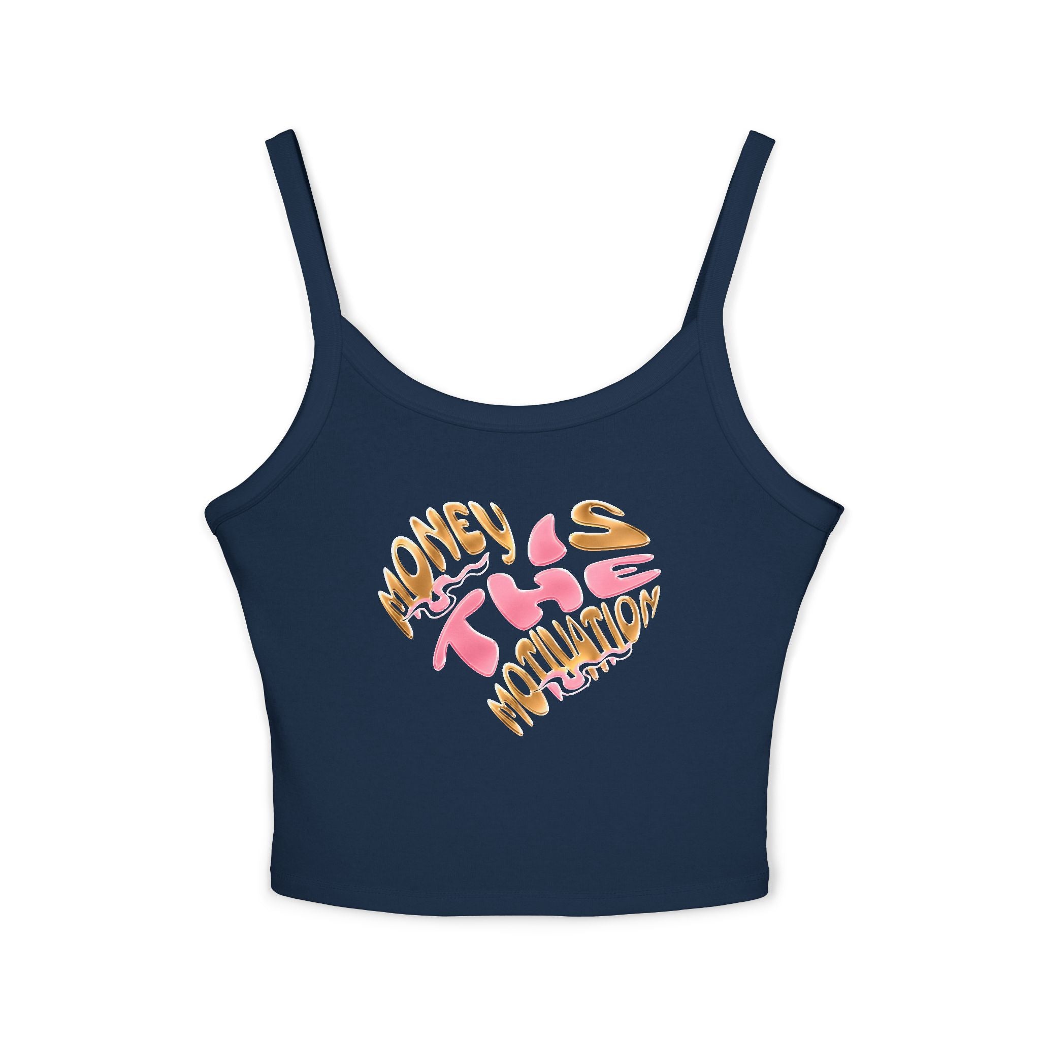 Honey Lips Spaghetti Strap Tank — Cute Graphic Crop Top for Women