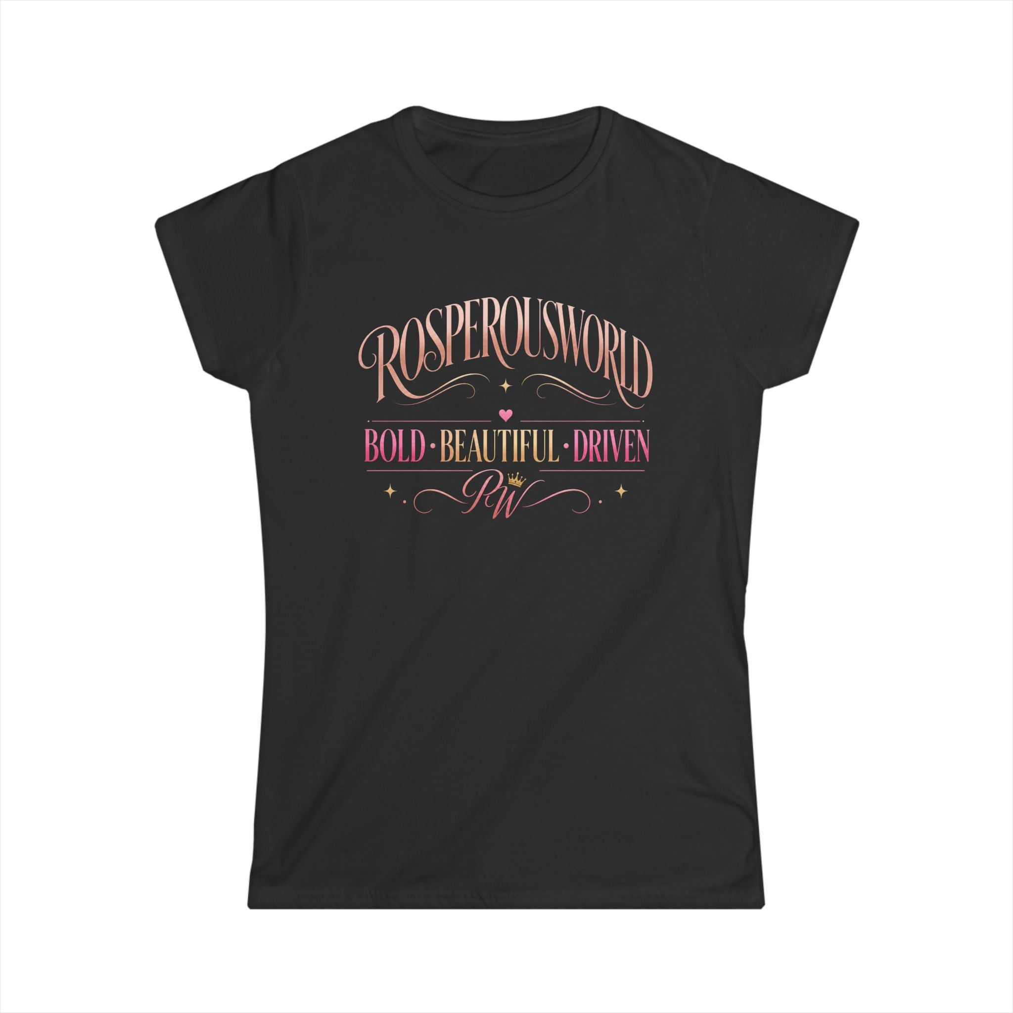 Inspirational Women's Tee — "Running to a New World: Bold, Brave, Driven"