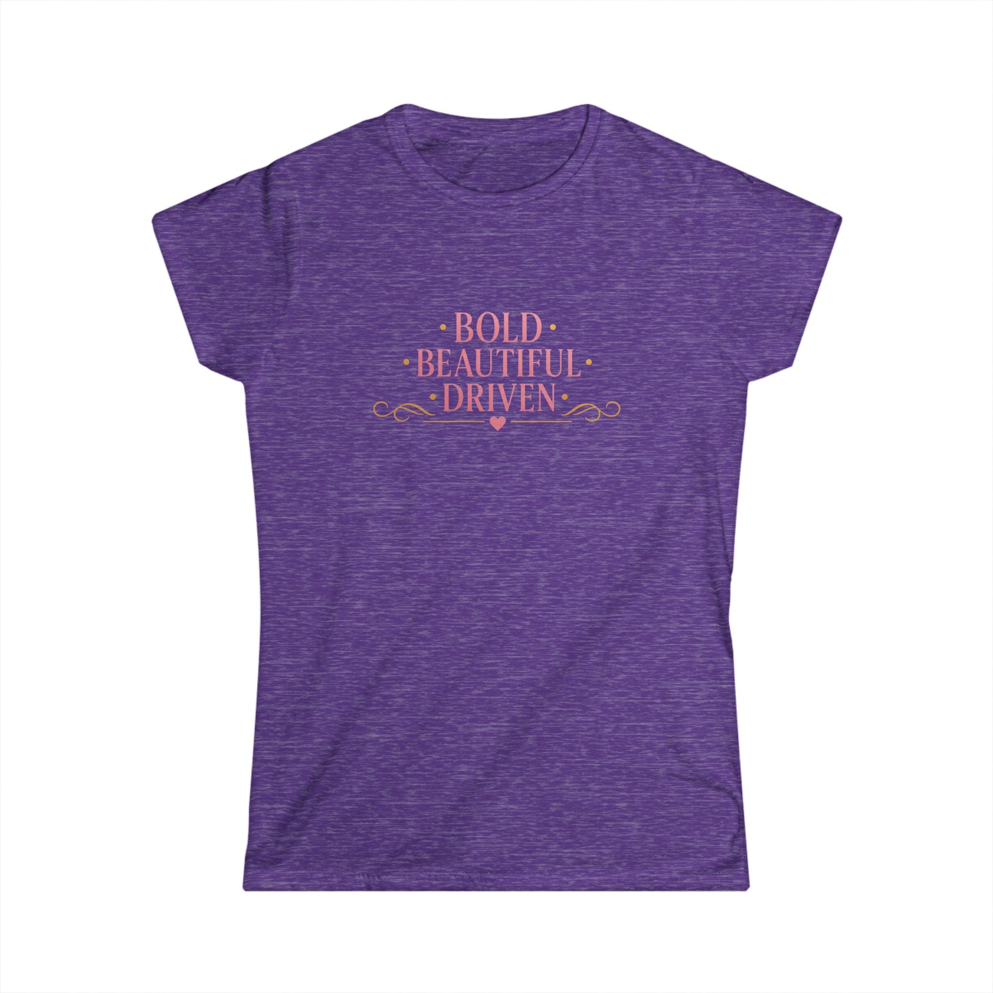 Bold • Beautiful • Driven Women's T‑Shirt — Feminine Motivational Graphic Tee