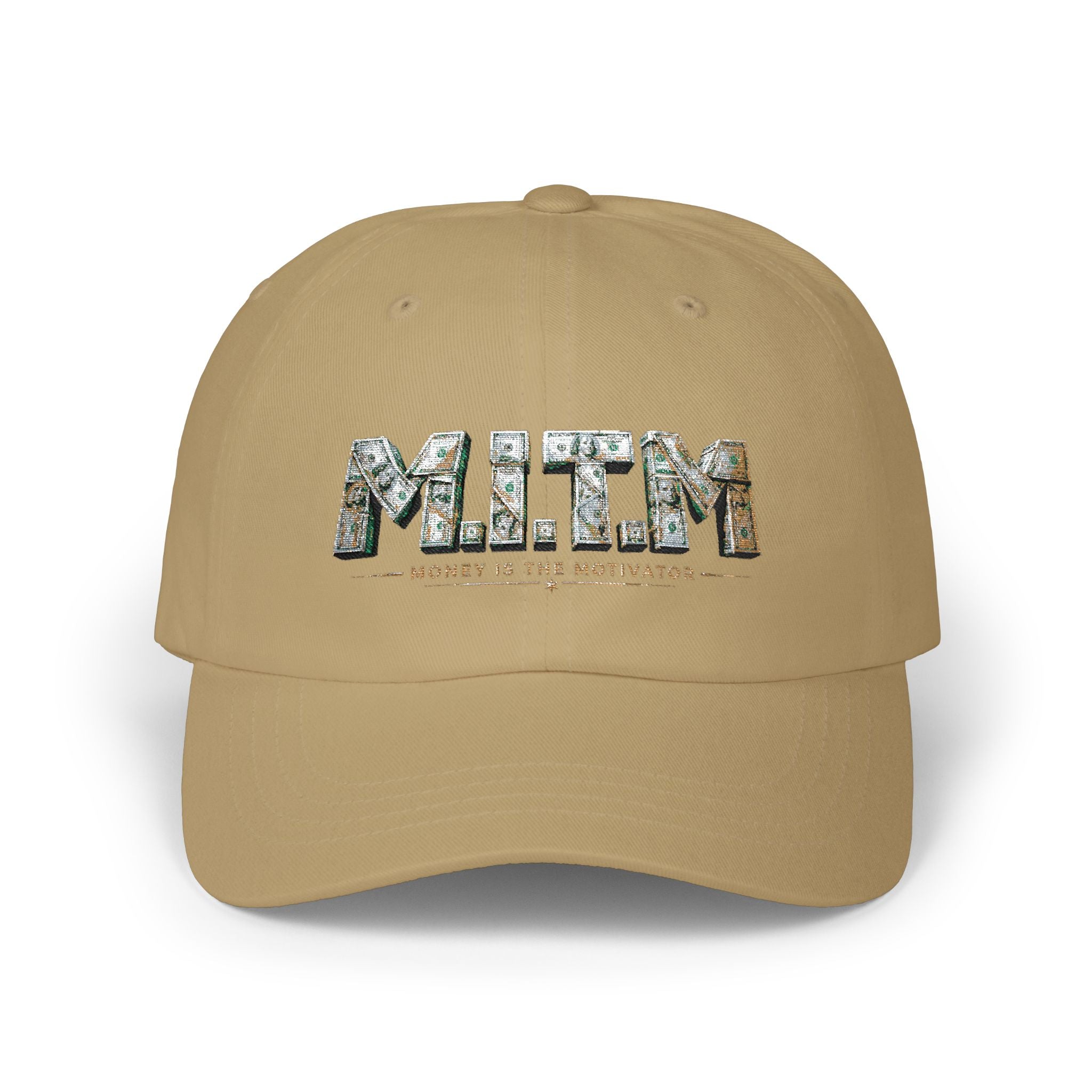 Dad Cap — 'M.I.T.M. (Money Is The Motivator)' Embroidered Baseball Hat