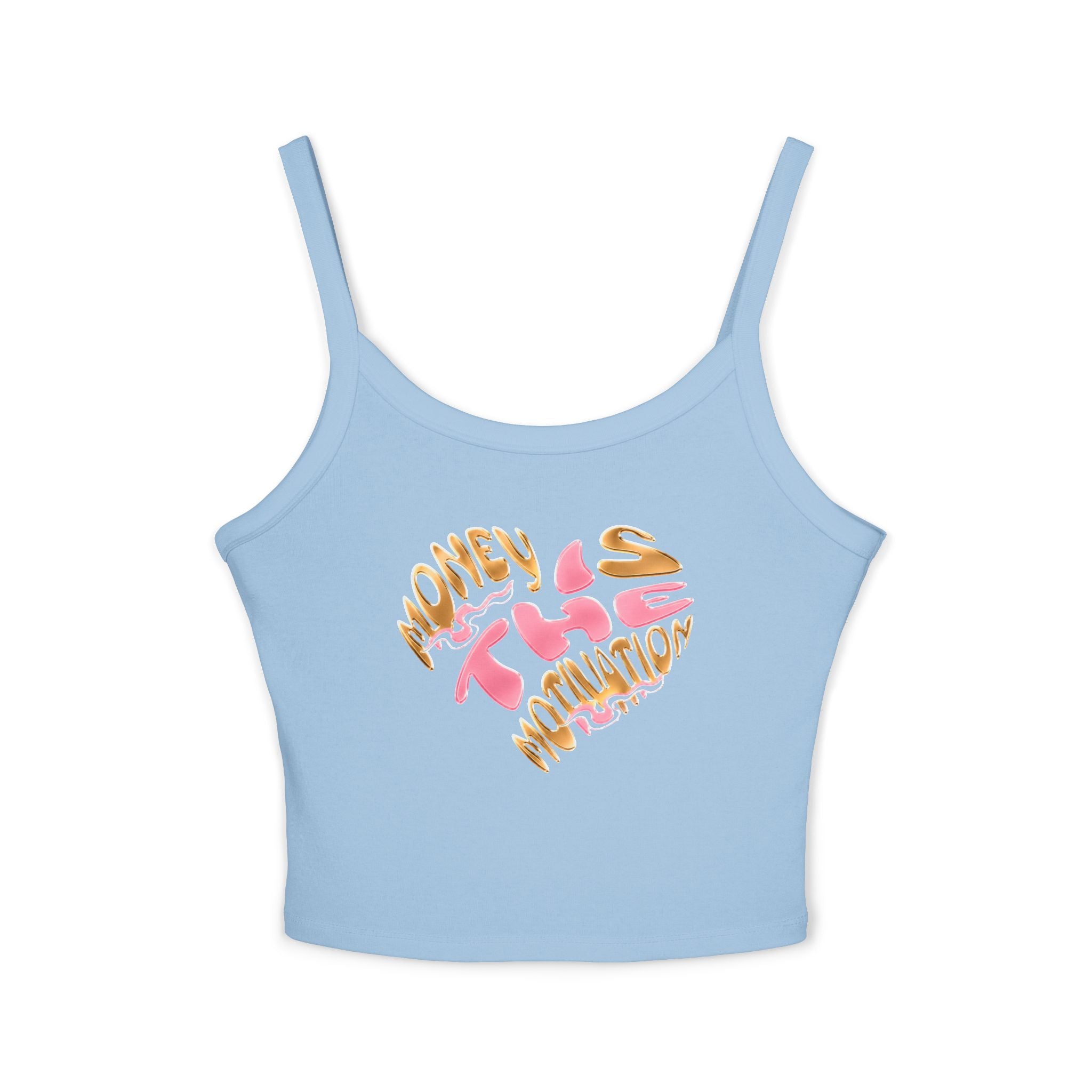 Honey Lips Spaghetti Strap Tank — Cute Graphic Crop Top for Women