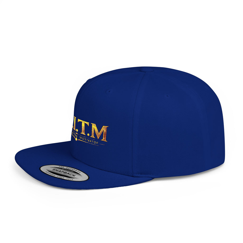 M.I.T.M. Gold Foil Flat Bill Snapback Hat — Stylish Urban Baseball Cap