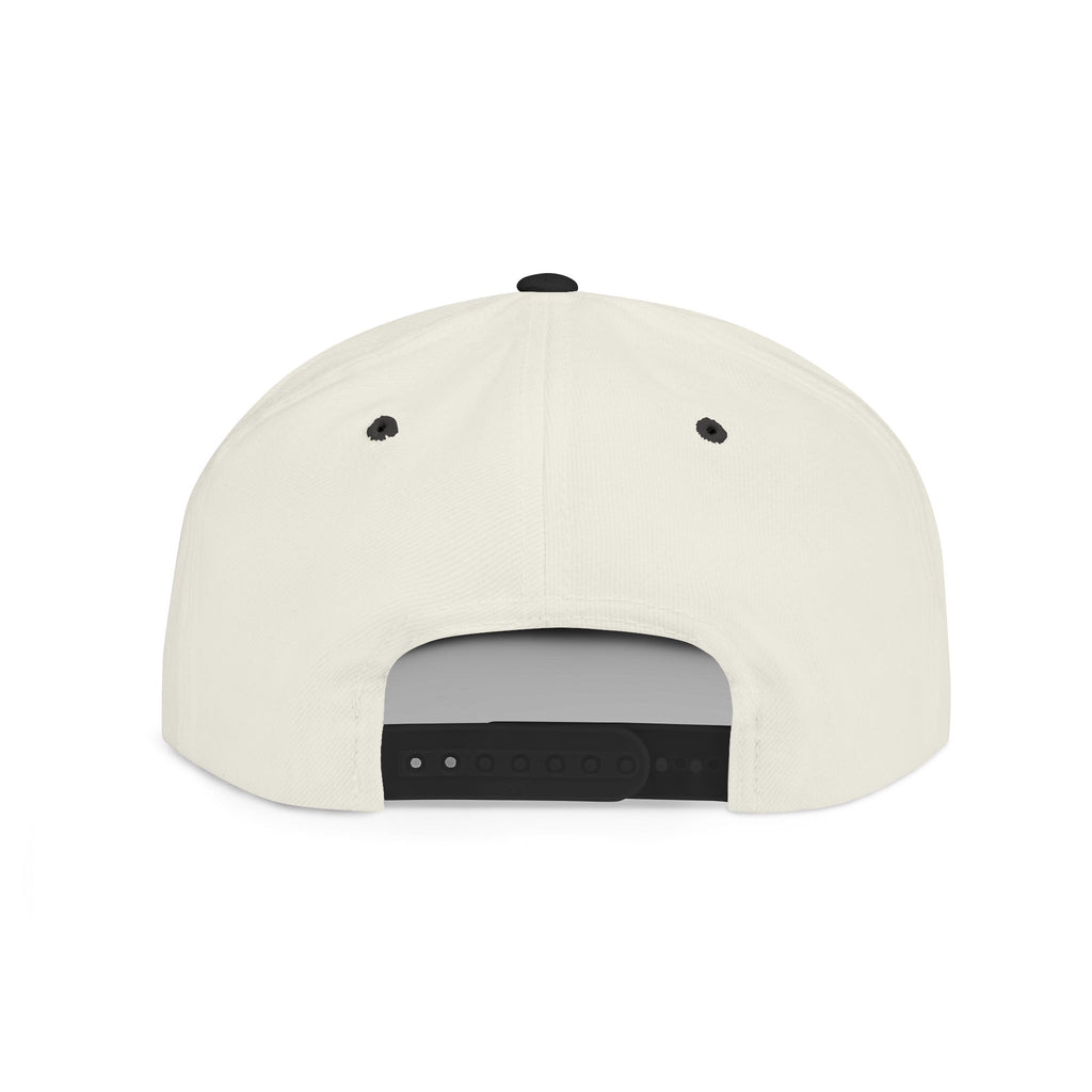 M.I.T.M. Floral Snapback Hat — White Flat-Bill Trucker Cap