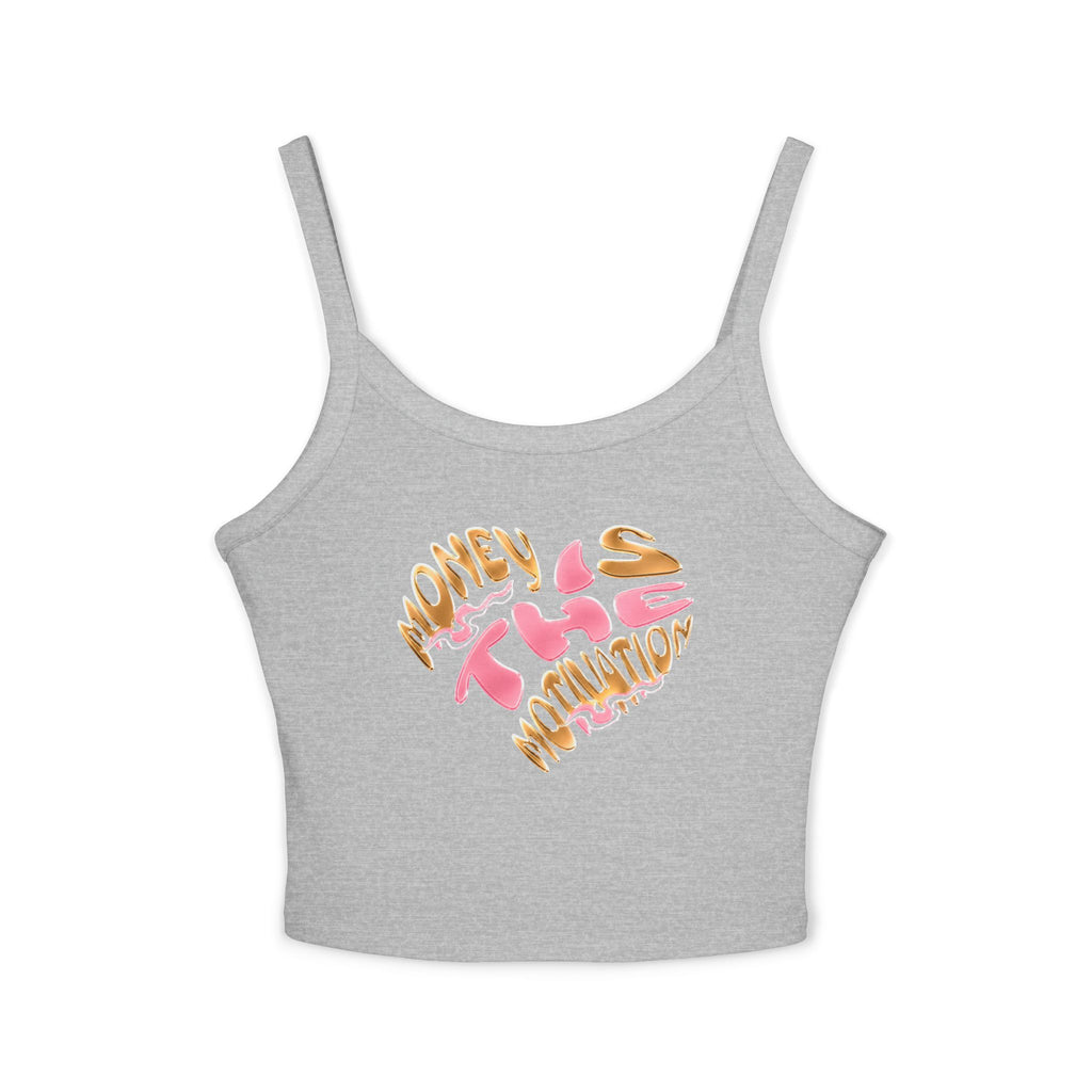 Honey Lips Spaghetti Strap Tank — Cute Graphic Crop Top for Women