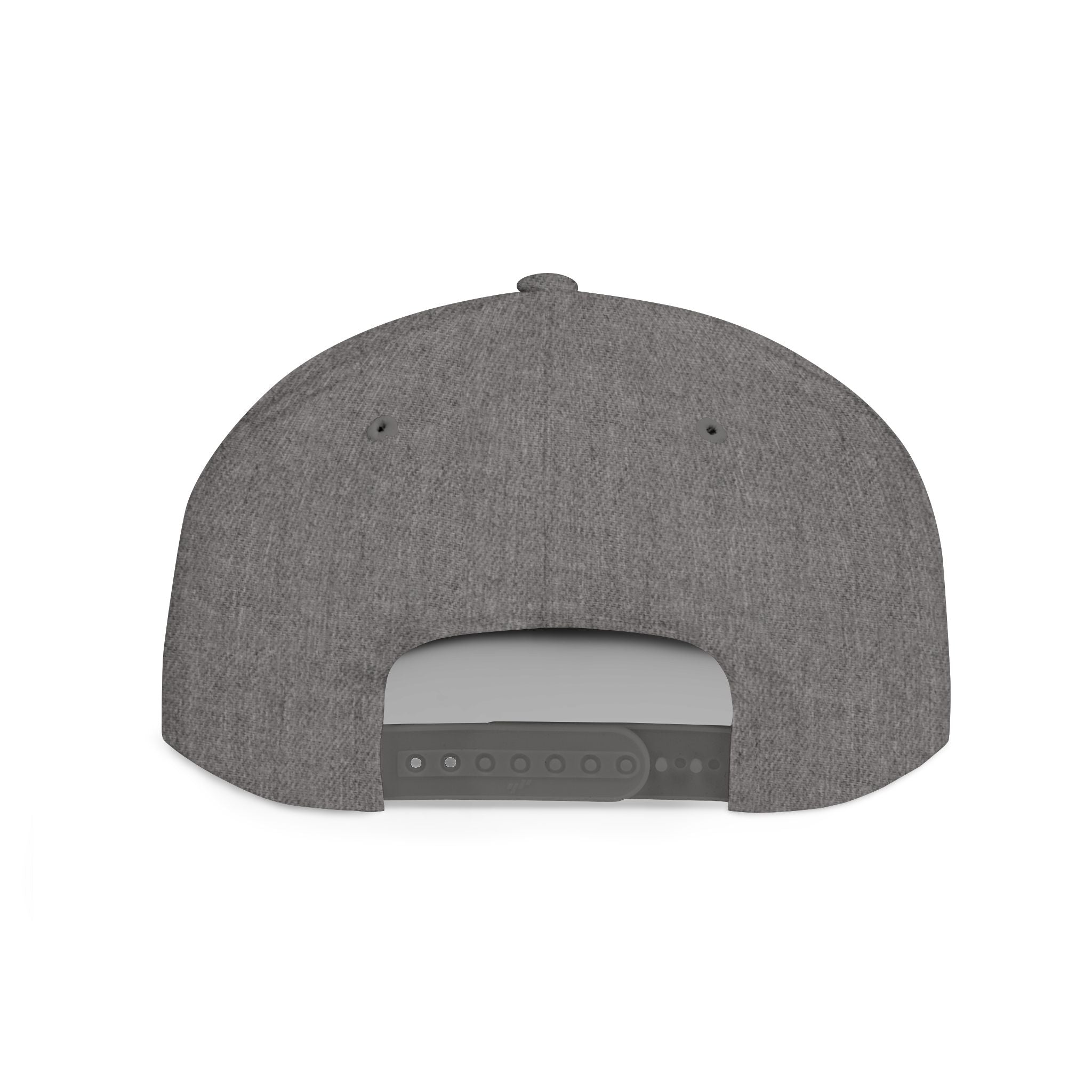 M.I.T.M. Floral Snapback Hat — White Flat-Bill Trucker Cap